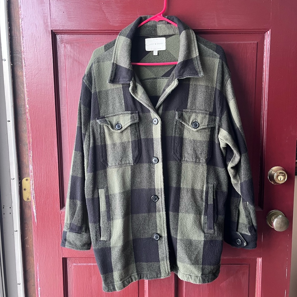 Plaid Button-Up jacket